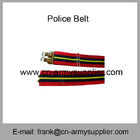 Wholesale Cheap China Military Red Kenya Army Cotton Leather Buckle Police Belt