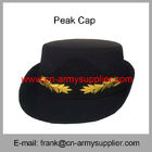 Wholesale Cheap China Army  Metal Color Police Military Rank Officer Service Cap