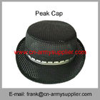 Wholesale Cheap China Army  Metal Color Police Military Rank Officer Service Cap