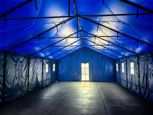 Windproof PVC Ground Sheet Field Camping Tent for Outdoor Activities