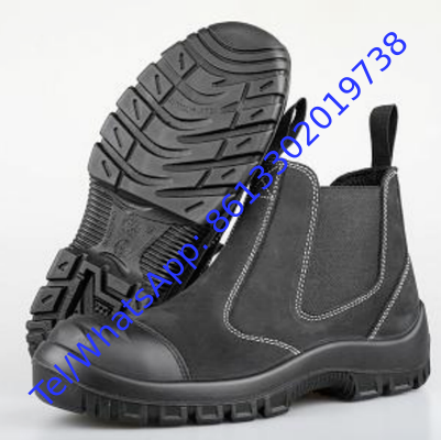 Aramid Midsole Safety Shoes Featuring EVA Sole Leather Upper Breathable Durable Protective Footwear for Construction Sites