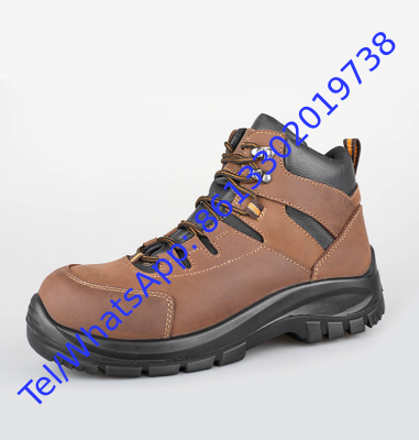Action Leather Safety Boots Anti Puncture Oil Resistant Work Safety Shoes Durable Comfortable Protective Footwear for Industrial