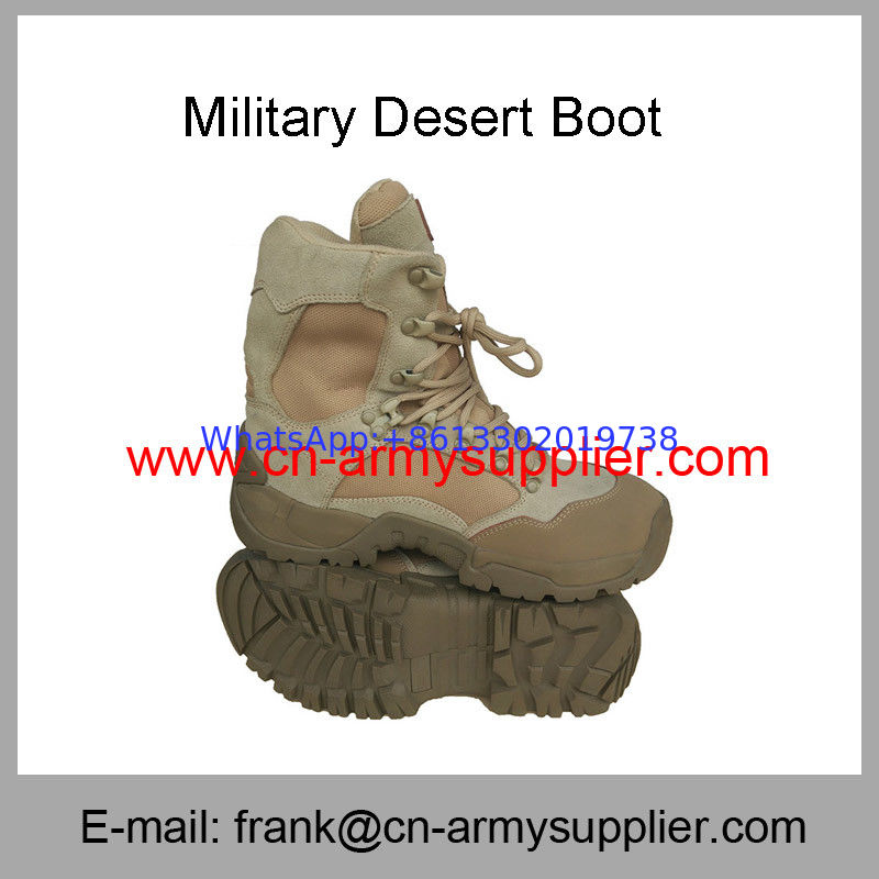 Wholesale Cheap China Army Cow Suede  Military Brown Desert Boot