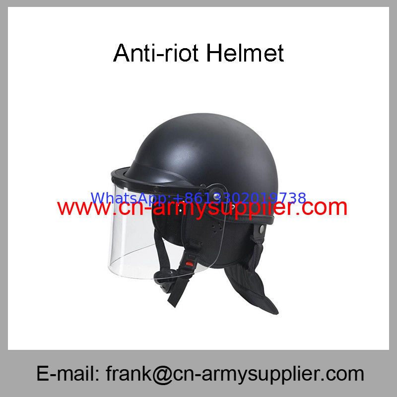 Wholesale Cheap China Army Black Strong Anti Riot Police Helmet
