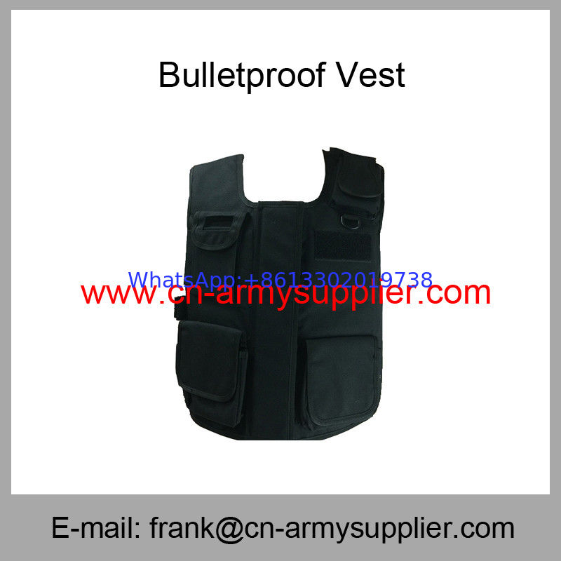Wholesale Cheap China Military Black NIJ IV Aramid Army Police Ballistic Vest
