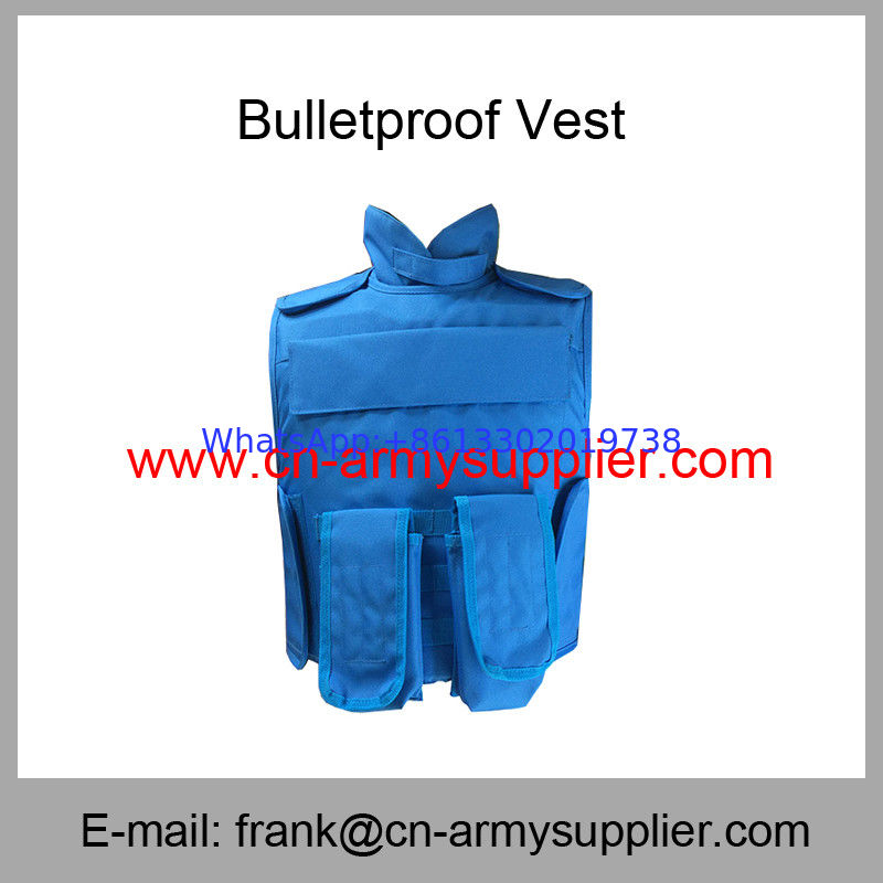 Wholesale Cheap China Army UN Blue NIJ IIIA Military Police Bulletproof Jacket