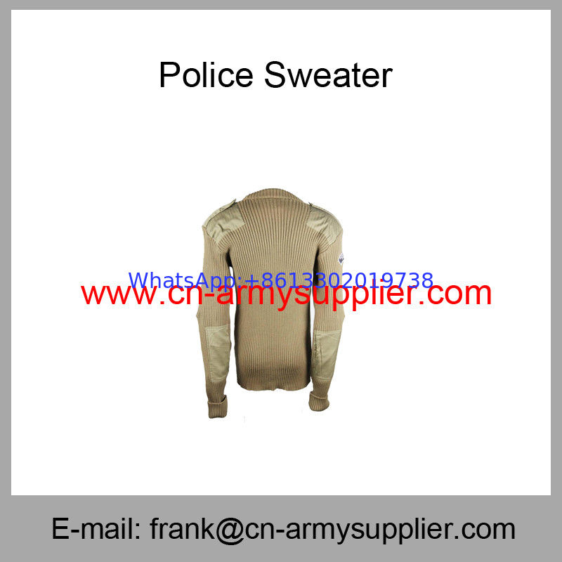 Wholesale Cheap China Military Khaki Desert Brown Tan Army Police Sweater