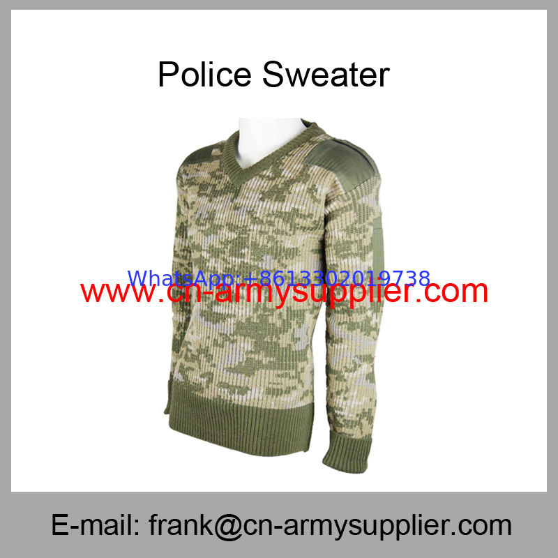 Wholesale Cheap China Military Wool Police Army Digital Camouflage Pullover