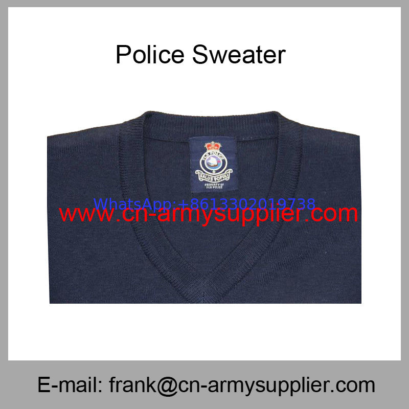 Wholesale Cheap China Military Wool Acrylic Polyester Police Army Navy Sweater
