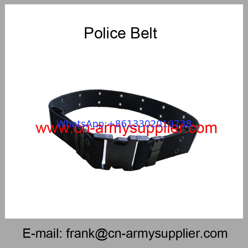 Wholesale Cheap China Army PP Polyester Navy Blue Military Police Belt