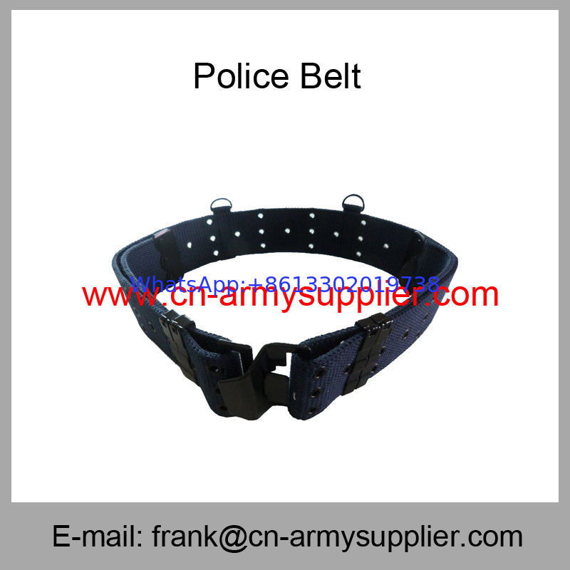 Wholesale Cheap China Military Navy Blue Army Metal Bucklet Police Tactical Belt