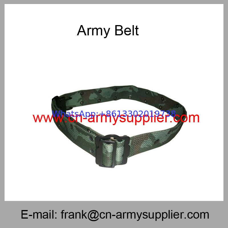 Wholesale Cheap China Military PP  Police Metal Bucklet  Army Camouflage Belt