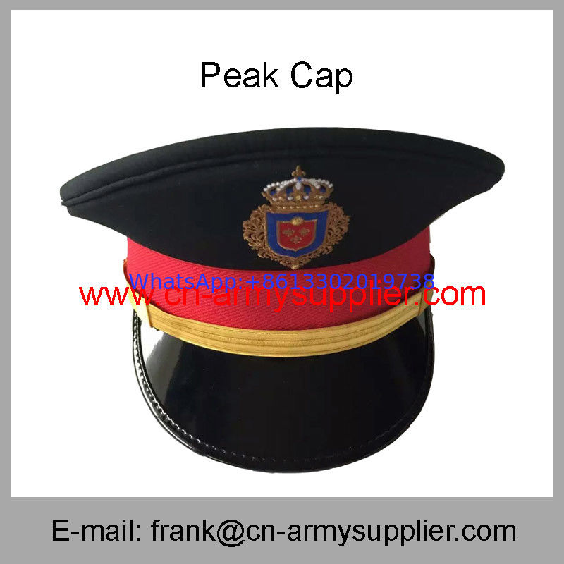 Wholesale Cheap China Army Gold Metal Color Police High Rank Officer Service Cap