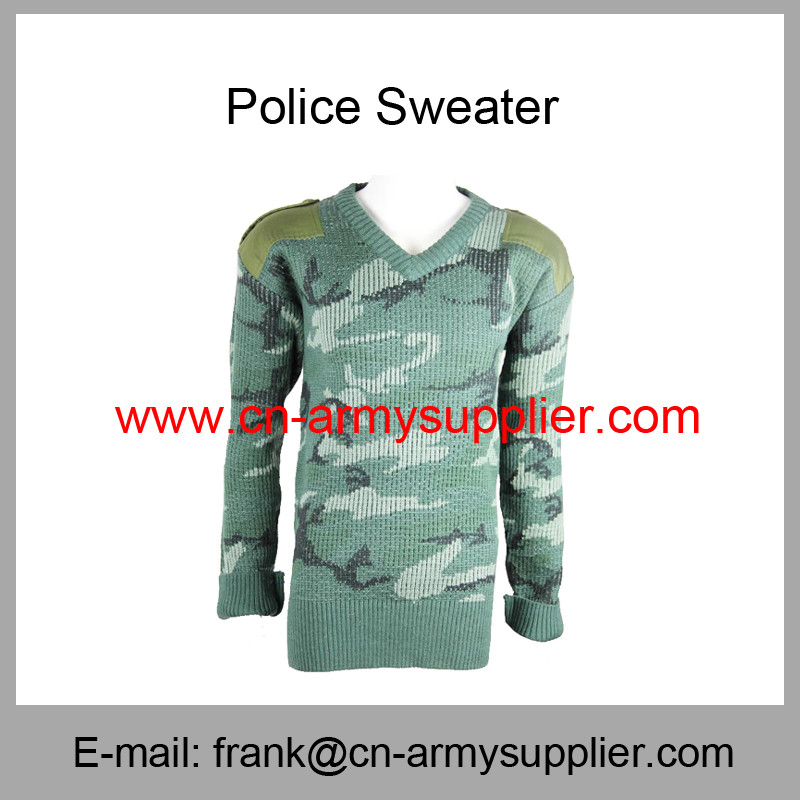 Wholesale Cheap China Military Camouflage Wool Army Police Pullover