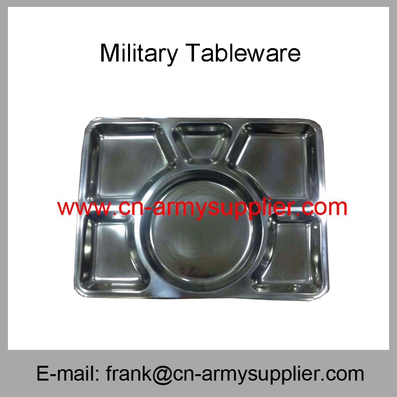 Wholesale Cheap China Military Aluminum Stainless Steel Army Police Tableware