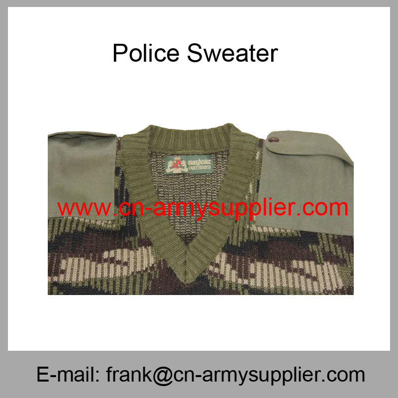 Wholesale Cheap China Military Wool Polyester Police Army Camouflage Jumper