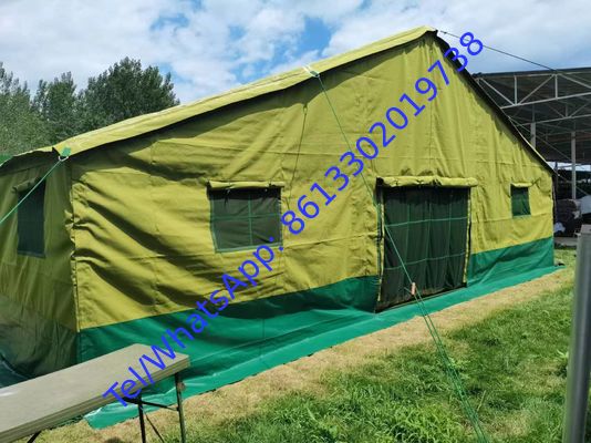 Depends On Different Size Of Military Tent Windows Quantity PVC Ground Sheet 45mm Pole
